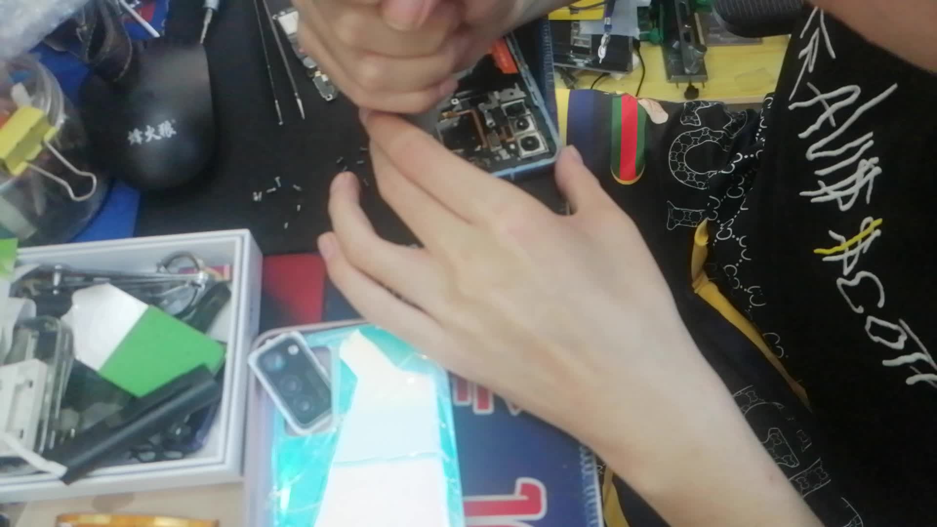 荣耀V30换尾插排线