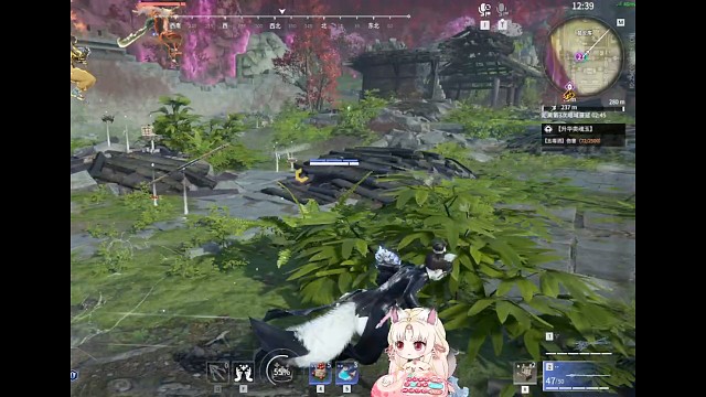 今天极帝城风沙太大，胡桃先眯会