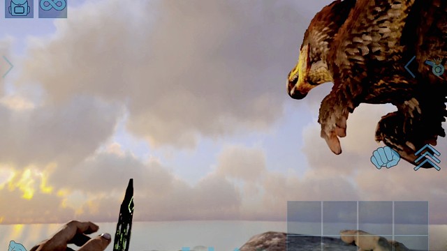 蹲在嘟嘟霸王龙（大白）温热的鳞甲旁，看营火在它蓝紫斑纹上跳荡，恍惚又回到第一次遇见虾米的雨林。那时我