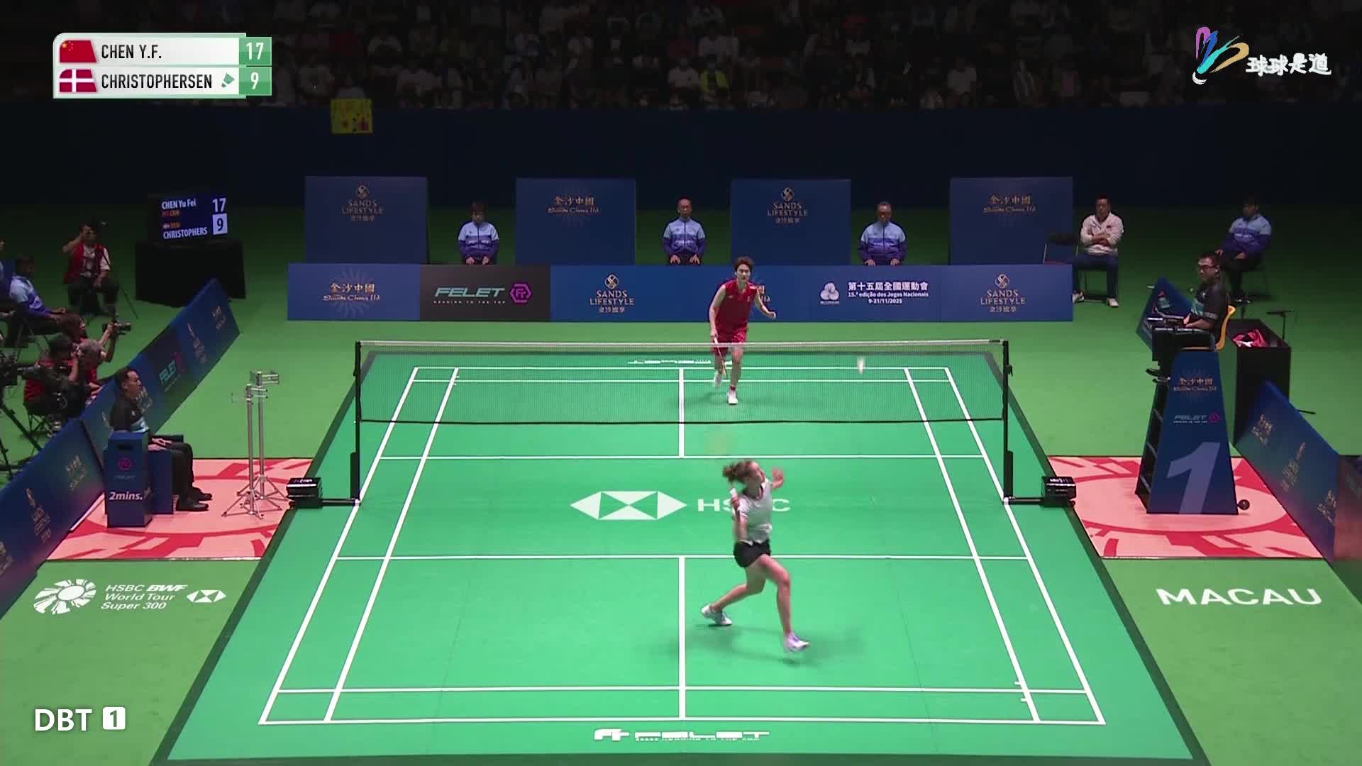 粤语蓝光超清直播澳门羽毛球公开赛决-陈雨菲 vs 莱恩