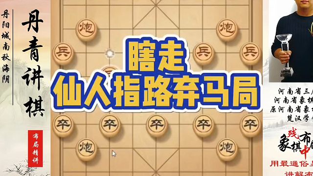 瞎走！仙人指路弃马局！如何快速提升象棋水平系统学棋？河南省象棋冠军黄丹青真心教棋，少走弯路带你上业九