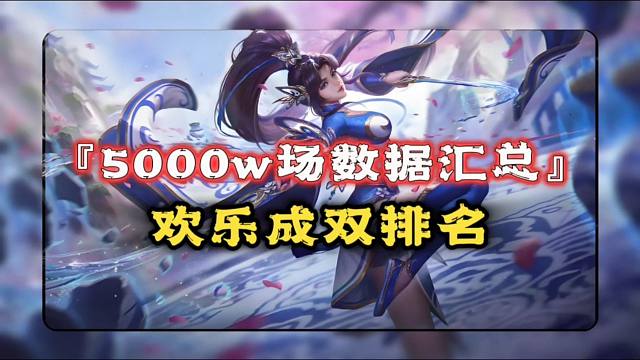 近半年5200w场，欢乐成双排名一览，可按视频调整天牢禁将