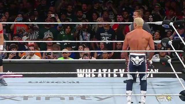 科迪全力以赴到底能否战胜塞纳？约翰vs罗兹，精彩比赛！ #WWE #约翰塞纳 #科迪罗兹 #摔角 #