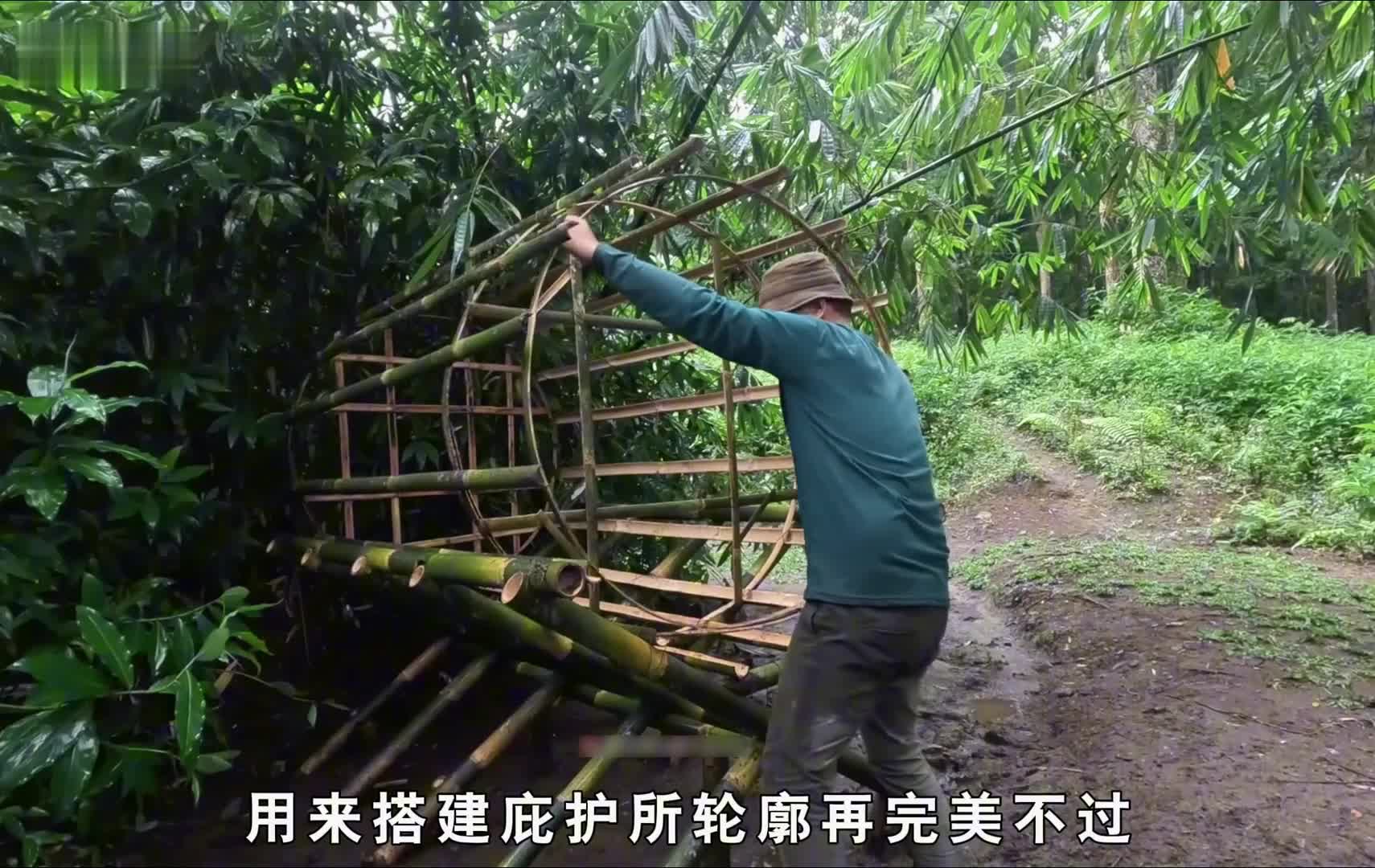 谁能拒绝在失眠的时候，刷一集解压的雨中庇护所建造！