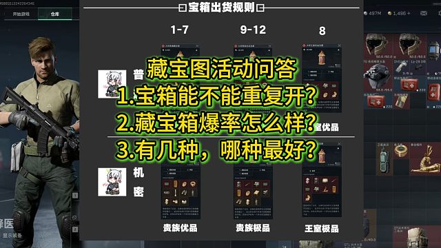 藏宝箱爆率揭秘，藏宝图活动问答来了