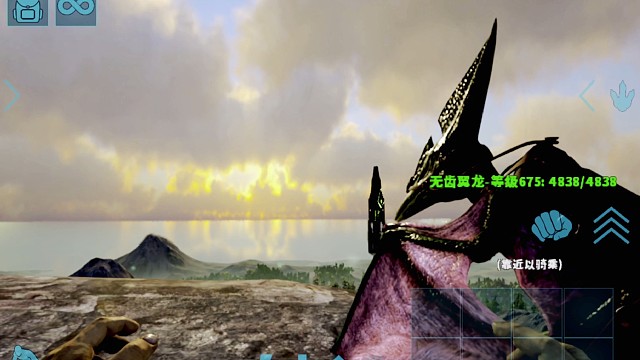 拥有了其他飞行坐骑，别忘记是谁最初带你飞翔的天空. #方舟手游 #方舟生存进化 #夕阳 #提到了你