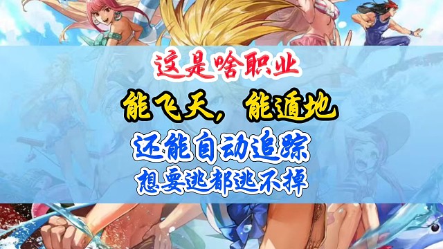 兄弟们，这是啥职业呀？能飞天，能遁地根本赢不了