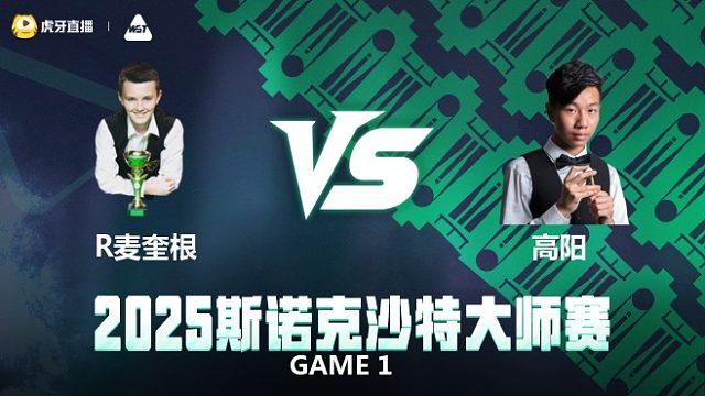 罗比·麦奎根VS高阳 2025斯诺克沙特大师赛 拖鞋辉