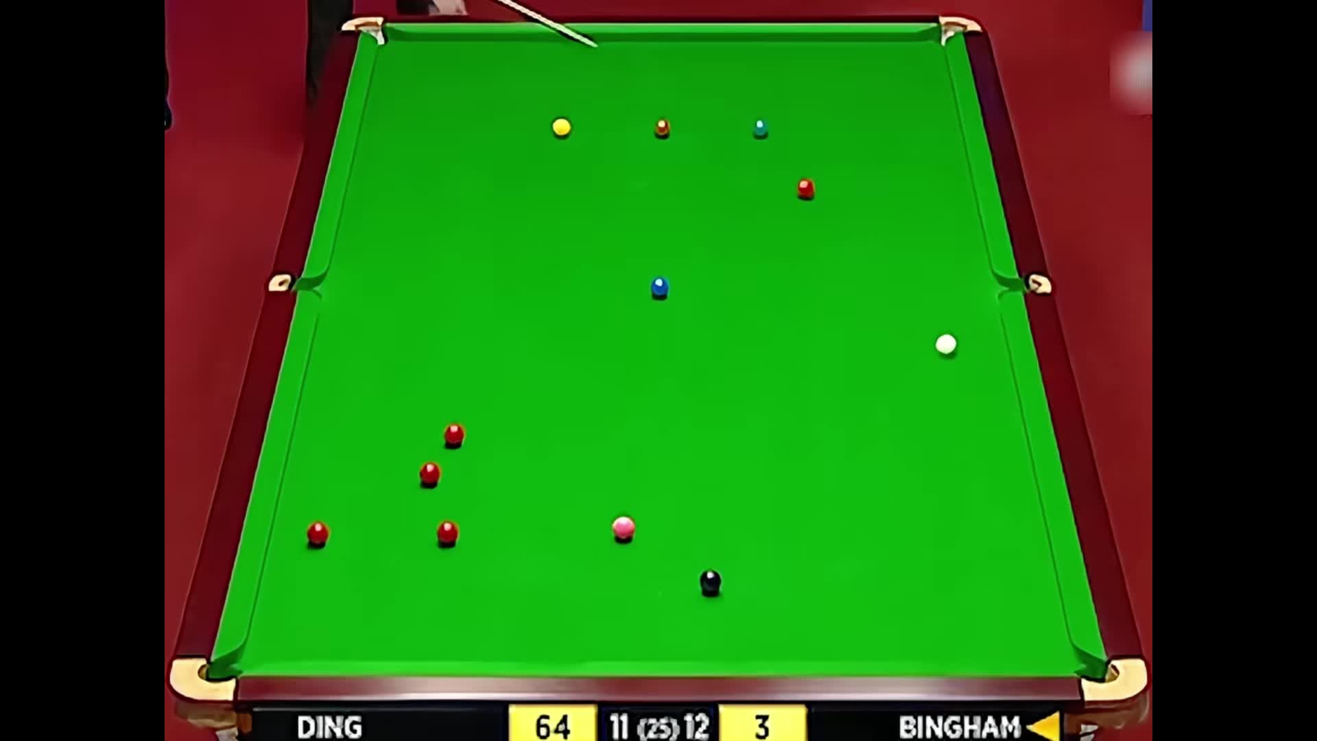 丁俊晖坐着就直接躺赢，宾汉姆疯起来连自己都坑 (2)