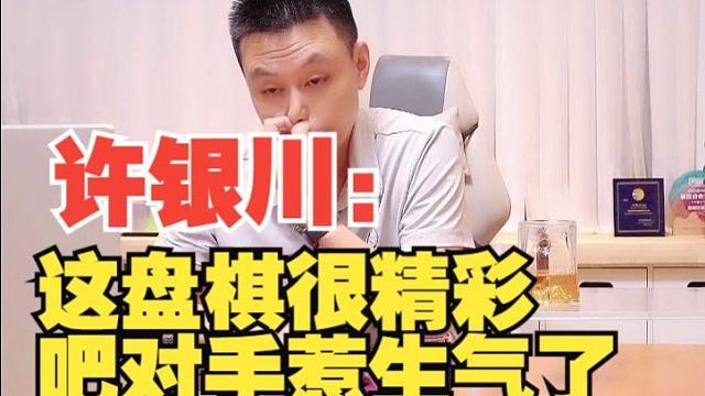 【无广告】许银川：这盘棋太精彩了，对手都生气了