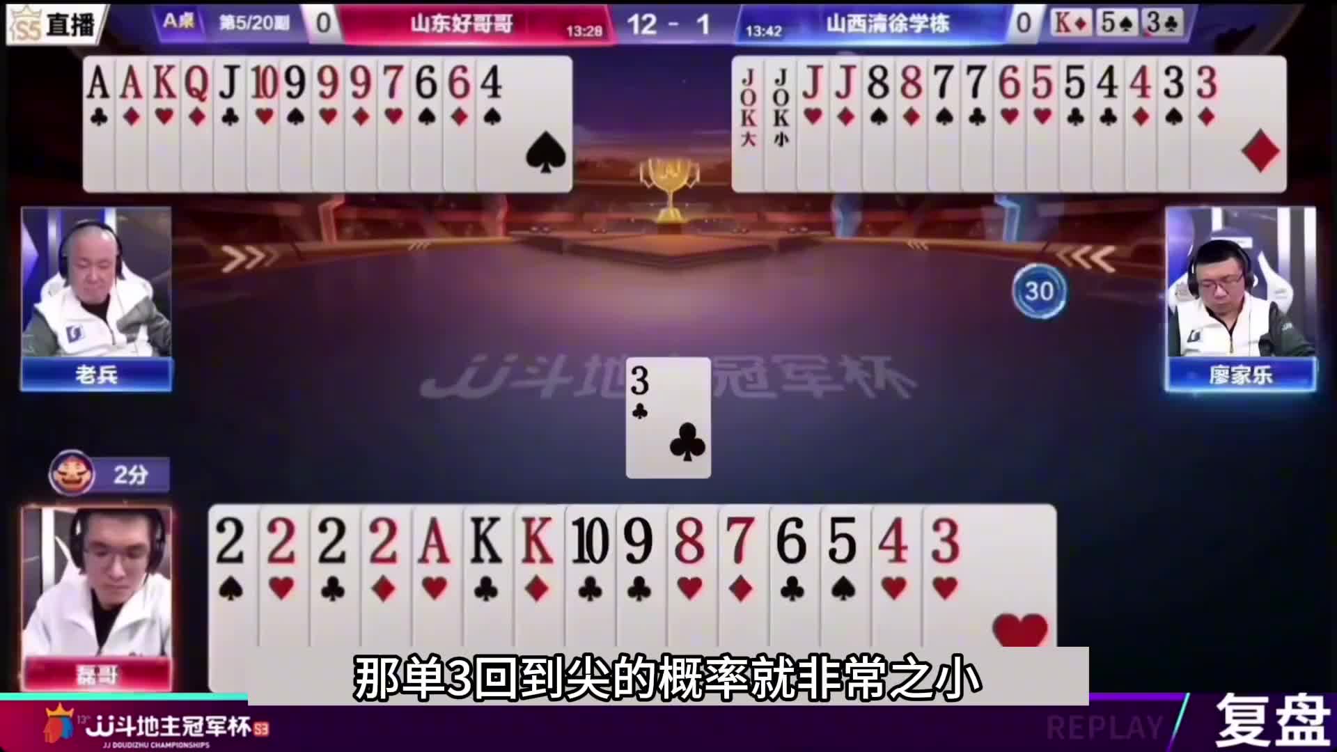 斗地主：六大金刚神仙打架！三大高手800个心眼子！。。。