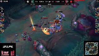 iG中路率先動(dòng)手，TES反打完成0換2