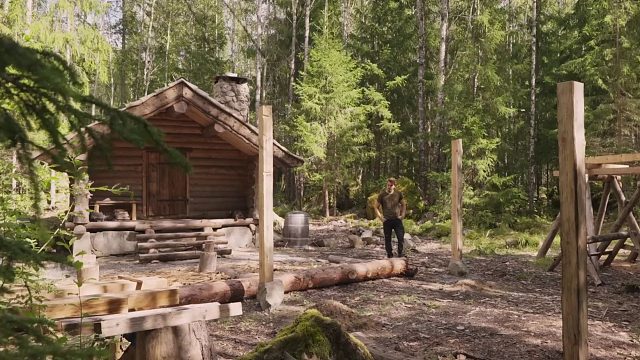 一个人的森林生活与建造！