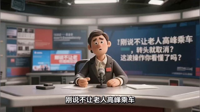 老年卡高峰禁乘：刚通知就黄了？​