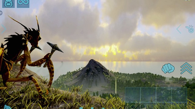 在方舟这片残酷的大陆上，我遇见了它——一只孤独的螳螂。初次见它，它挥舞着锋利的镰刀，在草丛中穿梭，动