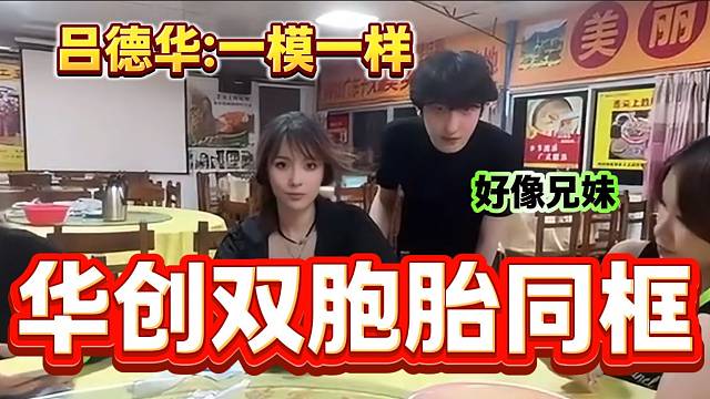 华创第一美猫宁和华创第一帅鲍星星首次同框，吕德华：“一模一样”！