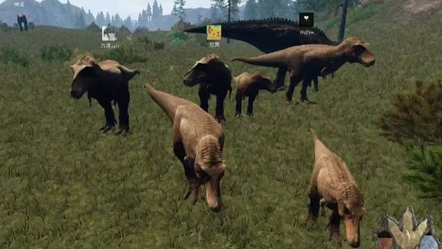 楚河带领恐龙战队，进攻老外雷龙群