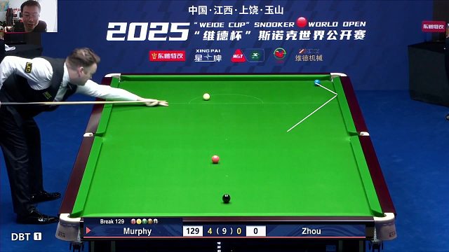 墨菲轰出147，个人第10杆，5连鞭3破百晋级