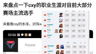 cxy 職業(yè)生涯被嘲笑麻了，打主流選手全被吊錘