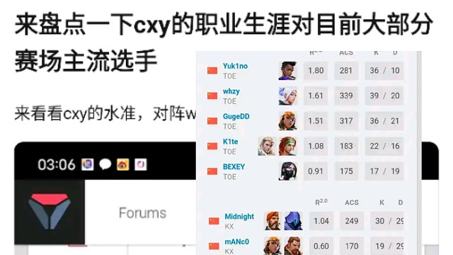 cxy 职业生涯被嘲笑麻了，打主流选手全被吊锤