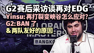 「中字」G2賽后群訪談勝決再遇EDG Yinsu