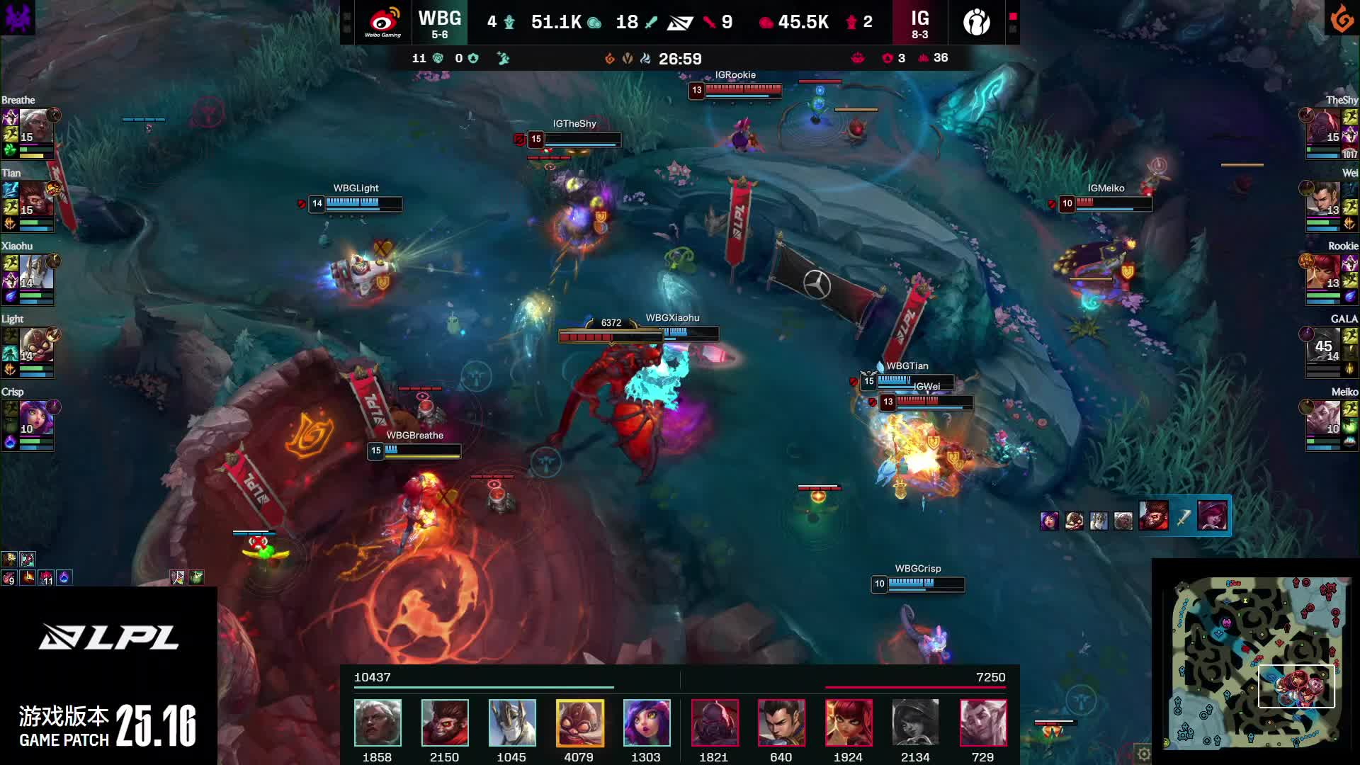 小天猴子主动开团，WBG团战打出0换4后拿下火龙魂