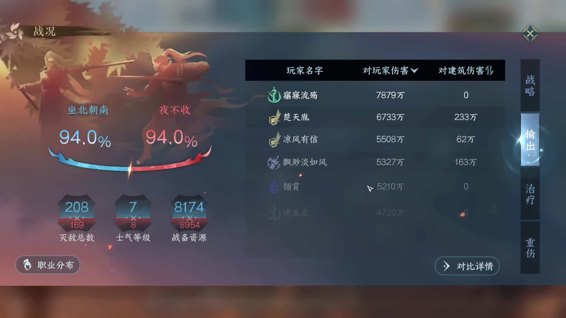 逆水寒手游神相帮战片段