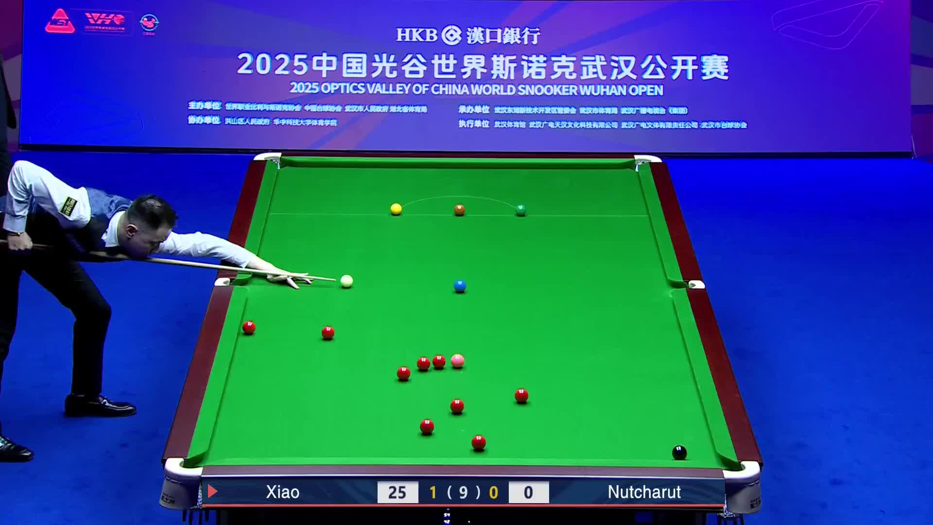 肖国栋VS名克·努查鲁特 2025斯诺克武汉公开赛 清流