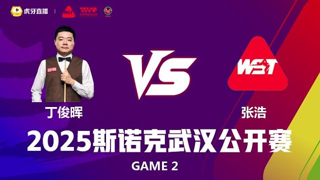 丁俊晖VS张浩 2025斯诺克武汉公开赛 乐一 下