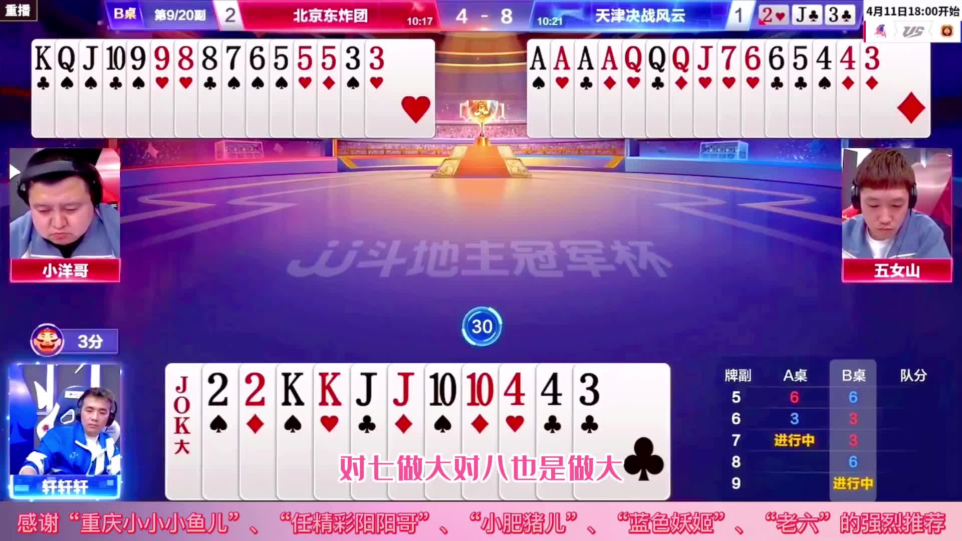 JJ斗地主神传递，把地主俩王222都给打败，果真厉害