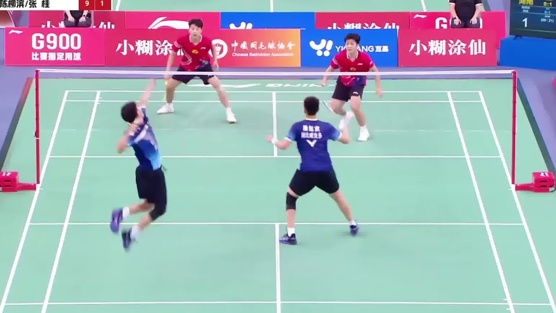 第十五届全运会羽毛球团体赛，郑屠组合凭借关键分的把握能力，以21-17终结比赛