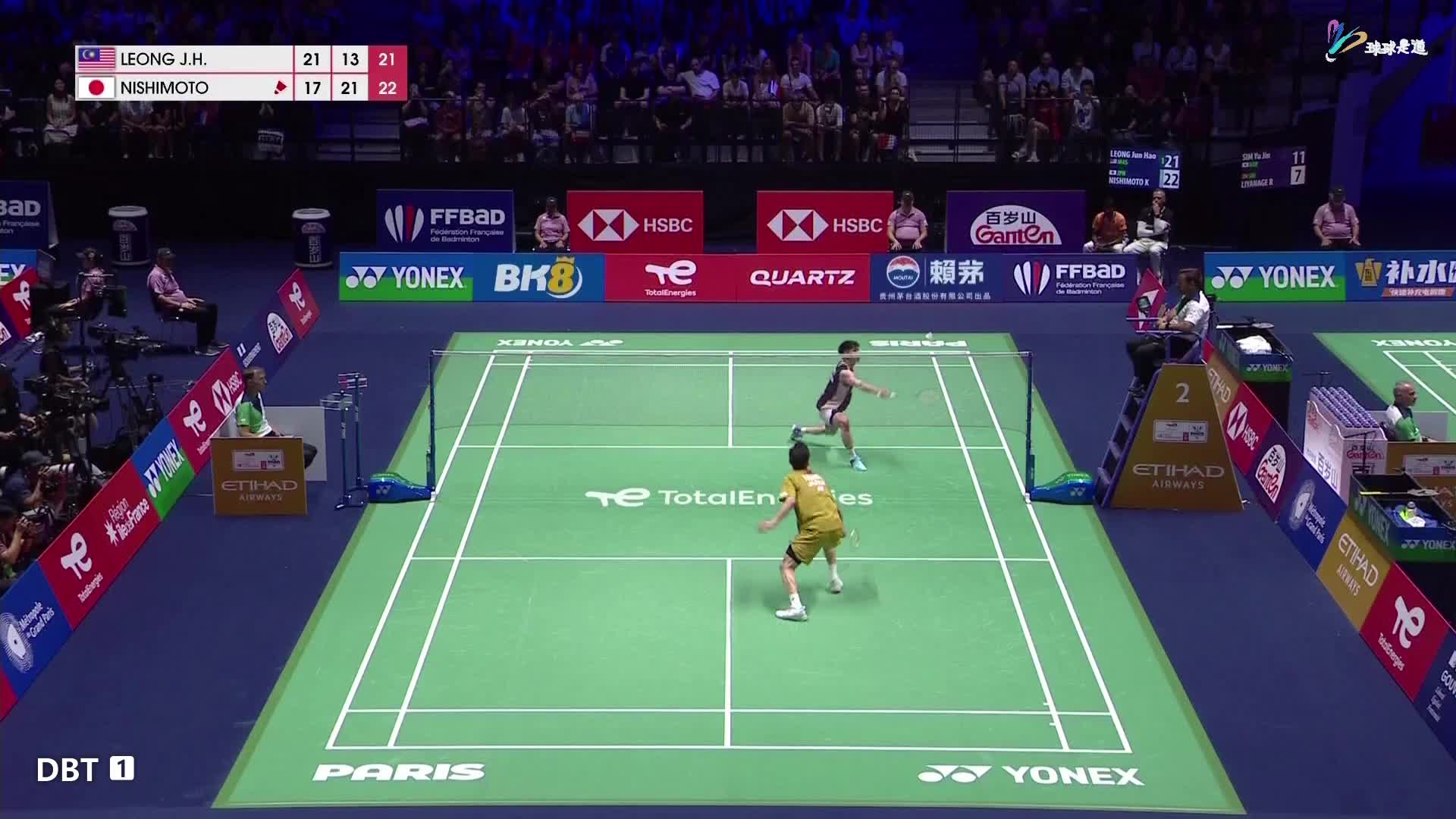 梁峻豪VS西本拳太25世锦赛-粤语频道