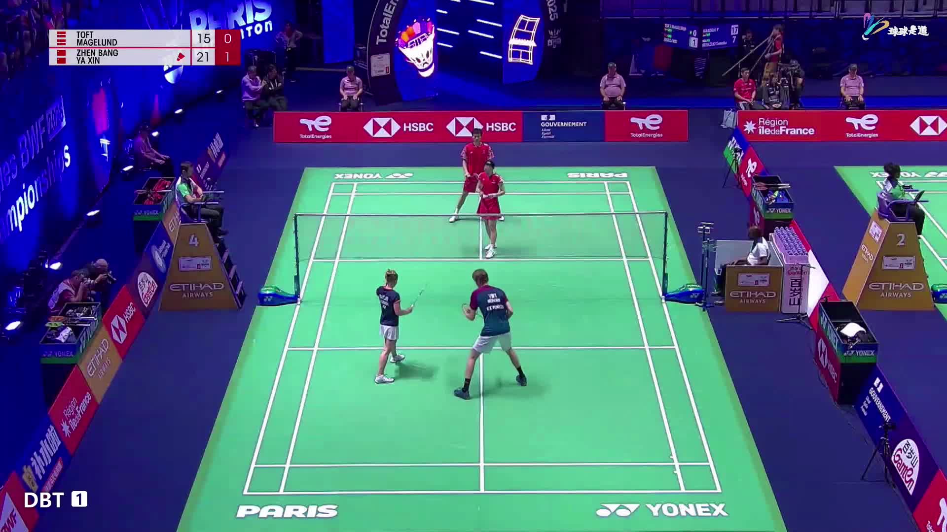 郭新娃/陈芳卉vs杨博轩/胡绫芳25世锦赛-粤语频道