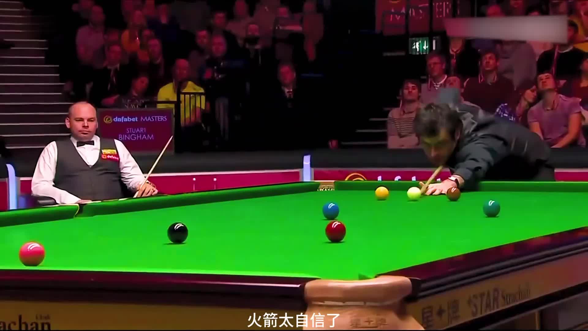 被超分又能够怎样！霸气中袋+变态远台，奥沙利文彻底打疯了！(1)