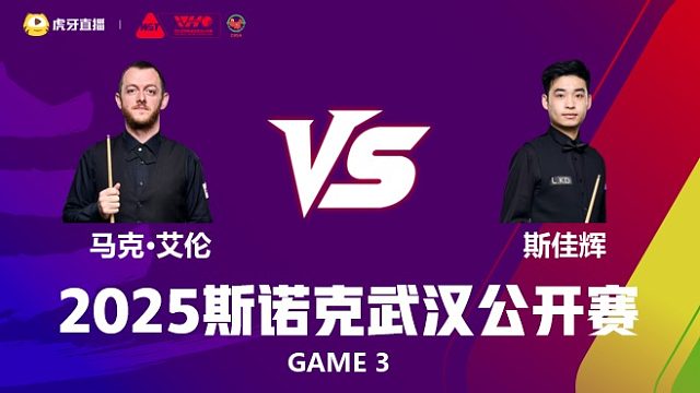 马克·艾伦VS斯佳辉 2025斯诺克武汉公开赛 清流