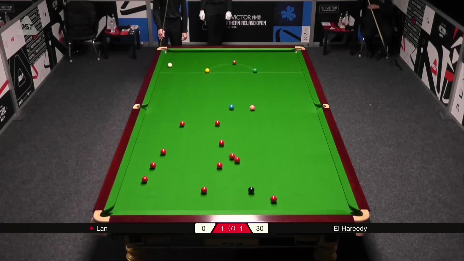 蓝裕豪VS马哈茂德·哈雷迪 2025斯诺克北爱尔兰公开赛资格赛 清流