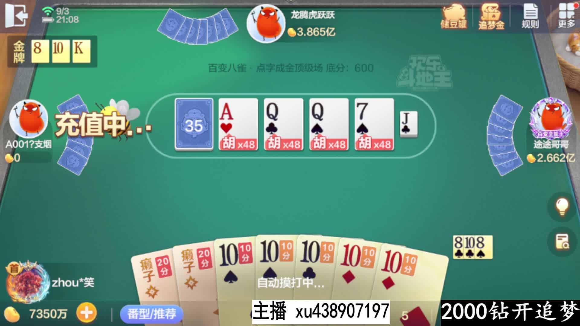 八雀牌十全十美追梦成功