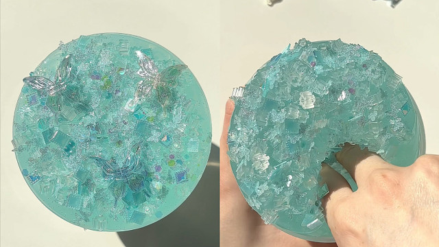 蝴蝶闪片配积木就是这么酥脆