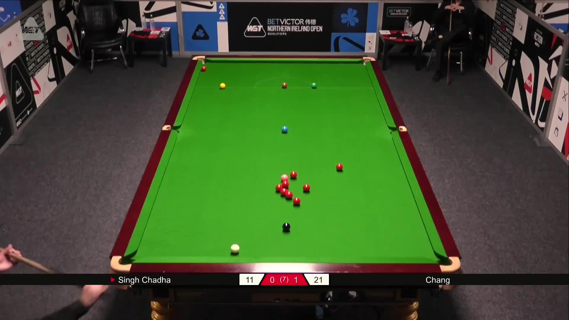 伊什普利特·辛格·查达VS常冰玉 2025斯诺克北爱尔兰公开赛资格赛 清流