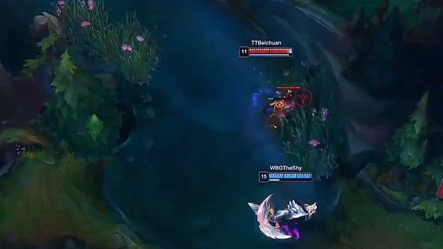 TheShy鳄鱼天秀1V4#lol