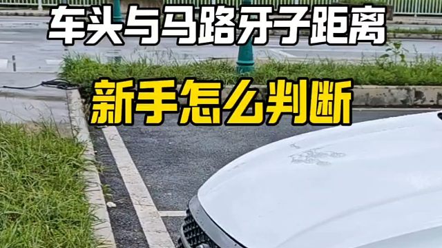 判断车头与马路牙子距离，新手掌握技巧以后，避免刮蹭