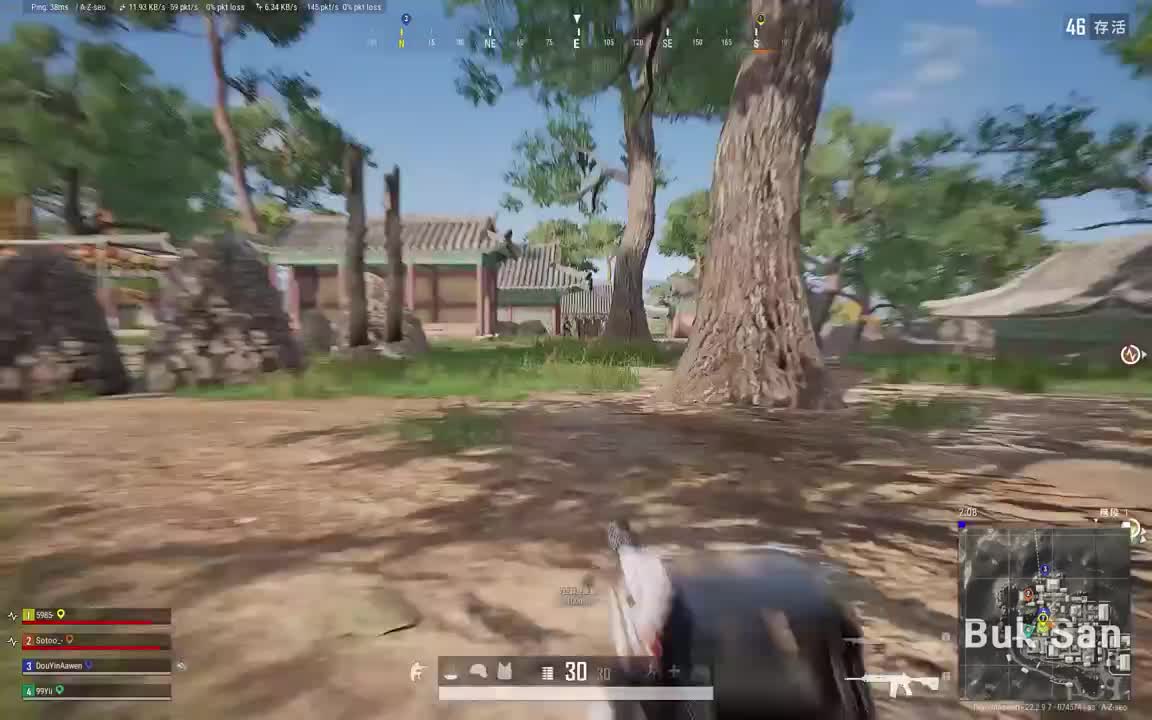 哥们压枪就一个点