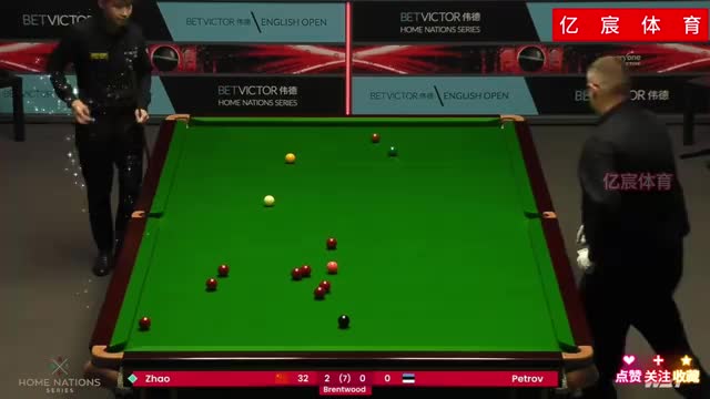 赵心童再次大战英格兰公开赛，怒夺赛点让人崩溃，太准了