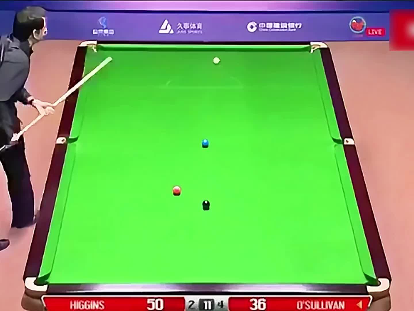 奥沙利文拼得太猛了，翻袋上手再又翻袋绝杀