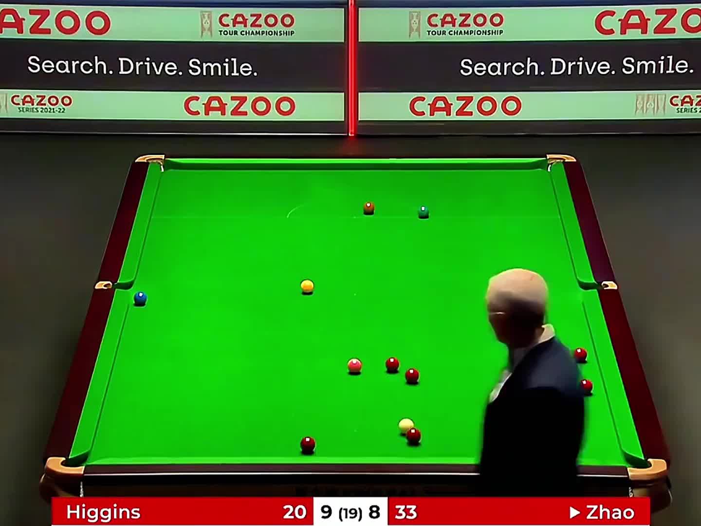 赵心童超绝追赛点进攻，直接3竿长台极限进攻