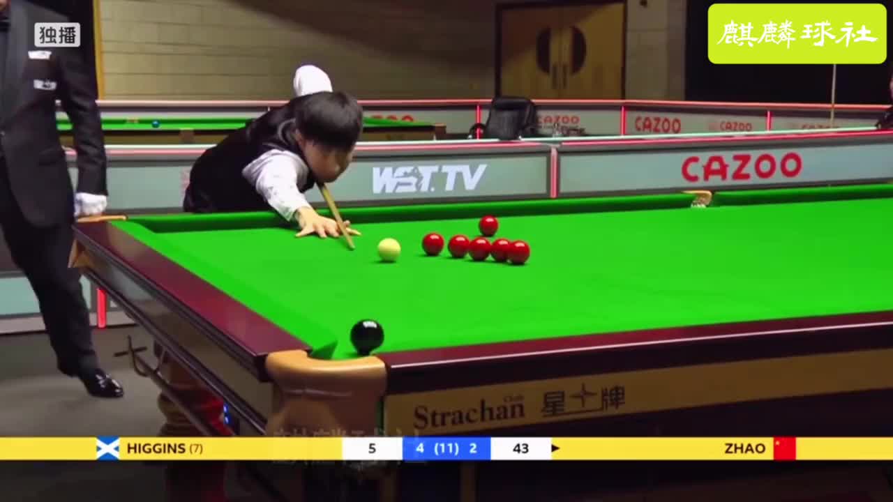 中国准神赵心童，逆天长台硬刚海根希金斯，一场矛与盾的较量！(2)