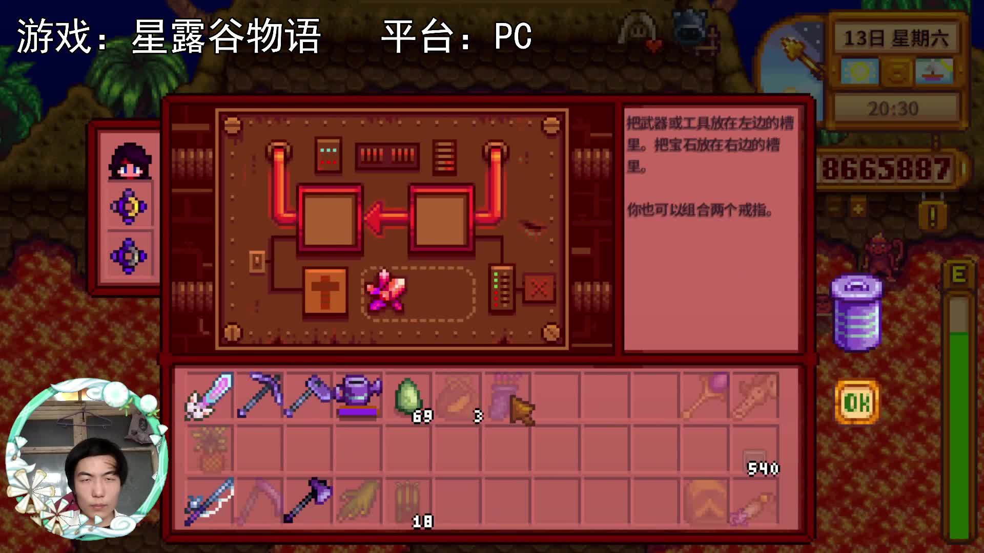 【星露谷物语】饰品既不能强化也不能附魔，看来只能刷更好的了！