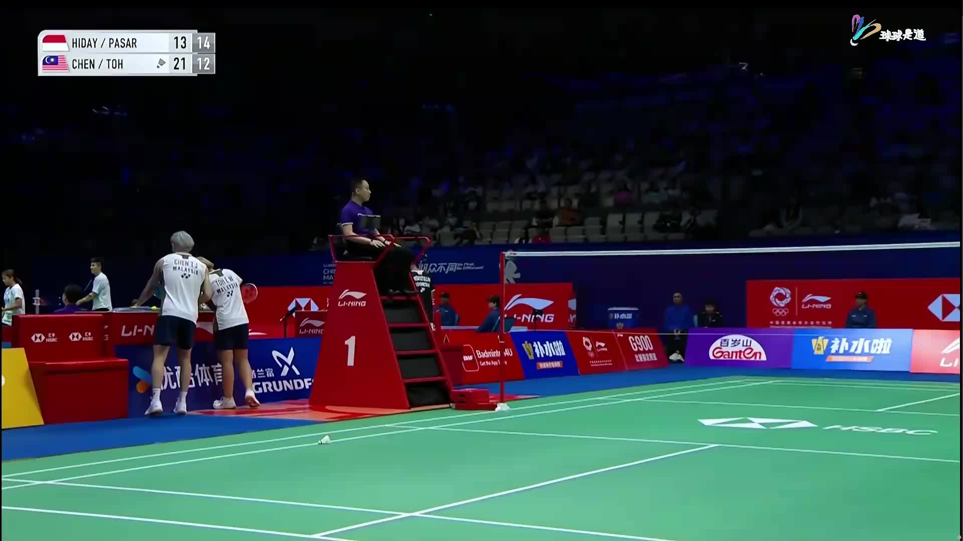 亚图拉/费里沙VS陈堂杰/杜中国羽毛球大师赛