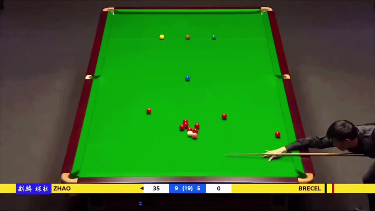赵心童的成名之战，长台准度打得布雷切尔无力招架(2)