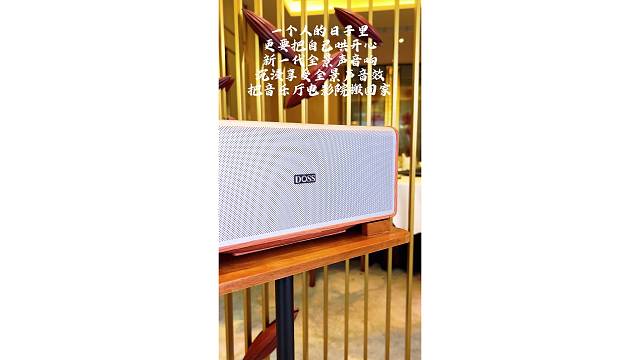 家里缺的就是它！DOSS全景声音响：放着显高级，音质细腻好听